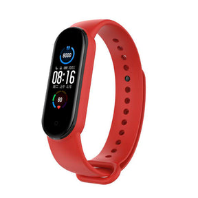 Xiaomi Band 5 Watch Bands Silicone Quick Release Strap Waterproof Replacement Wristband For Women-Red