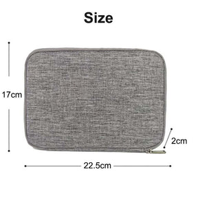 Watch Bands Storage Bag 10-15 Watch Strap Organizer Waterproof Travel Wirstband Pouch for iWatch Bands and Accessories-Grey
