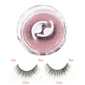 3 Pairs False Eyelashes Self Adhesive Waterproof Reusable No Glue Needed-4