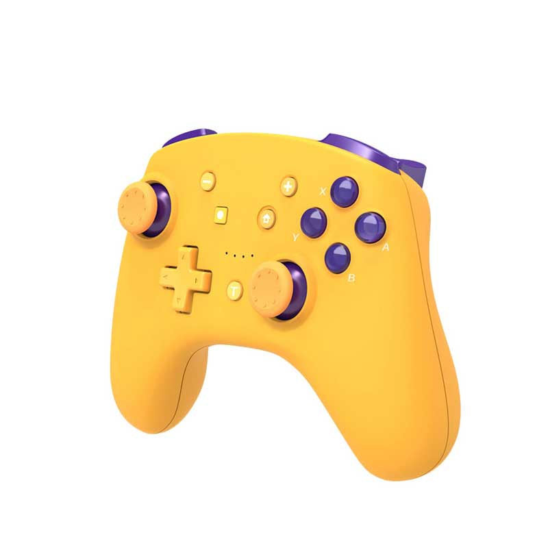 Wireless Controller with Turbo Wake-up Motion Vibratio for Nintendo Switch/Switch Lite/OLED-Yellow