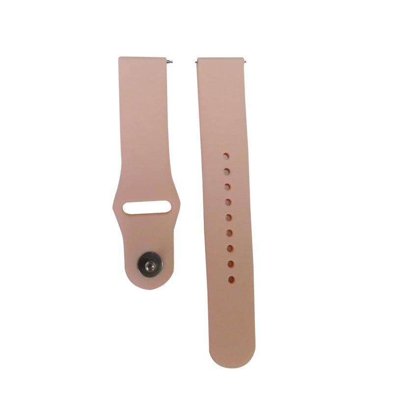 FKGJ 20MM Silicone Watch Bands Quick Release Strap Replacement Wristband For Samsung For Women-Flesh Green