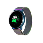 Metal Mesh Watch Bands With Steel Magnetic Absorption Loop For Samsung Galaxy Watch 42/46mm Gear S3 Frontier/Classic(Colorful)