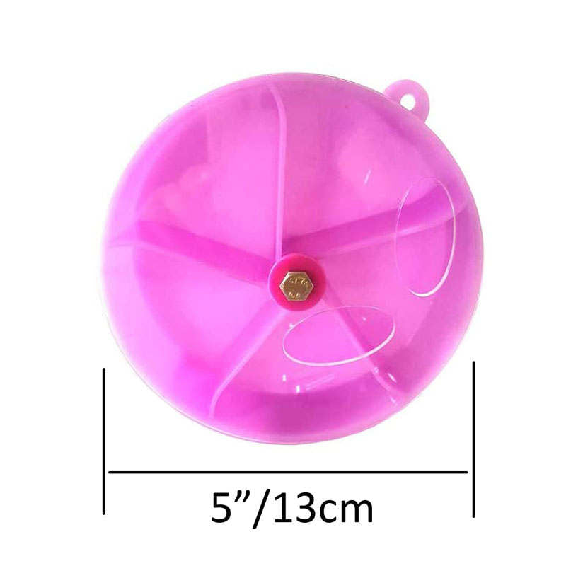 Bird Foraging System Wheel Seed Food Ball Spinning Training Toy-Purple