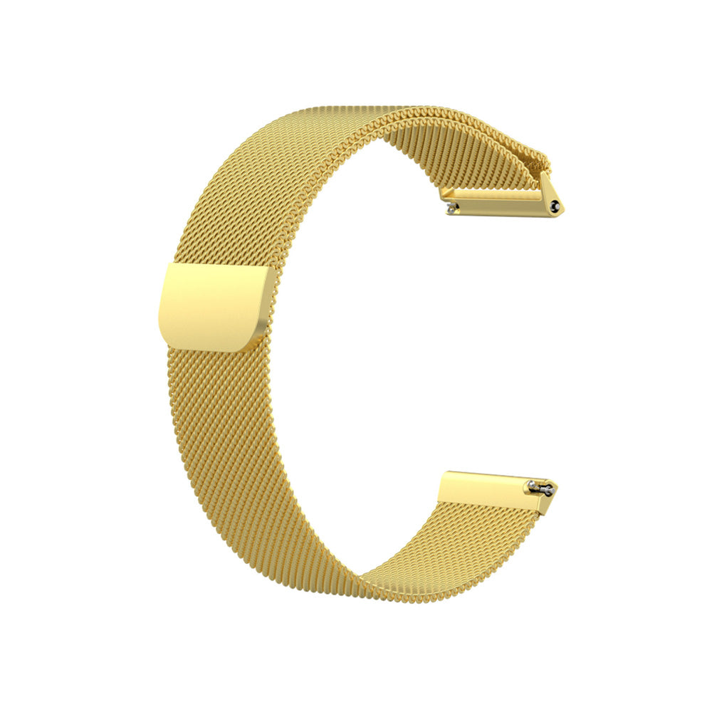 Metal Mesh Watch Bands With Steel Magnetic Absorption Loop For Samsung Galaxy Watch 42/46mm Gear S3 Frontier/Classic(Gold)