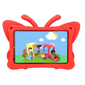 iPad Case For iPad Mini 6 Cartoon 3D Butterfly EVA Proof Shockproof Case with Bracket-Red