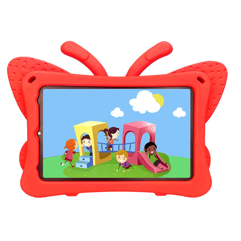 iPad Case For iPad Mini 6 Cartoon 3D Butterfly EVA Proof Shockproof Case with Bracket-Red