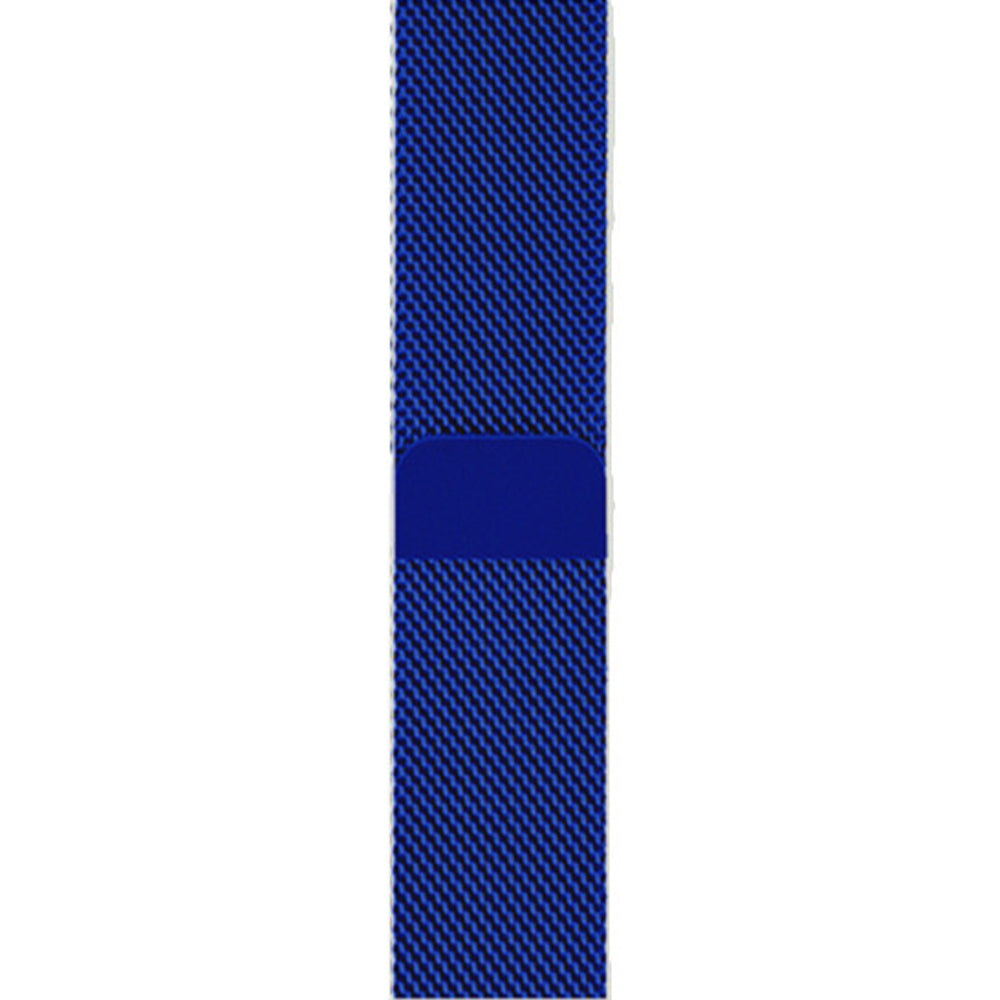 Metal Mesh Watch Watch Band With Steel Magnetic Absorption Loop For Apple Watch SE/6/5/4/3/2/1(Blue)