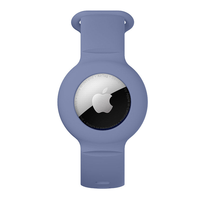 Apple Airtags Watch Strap Silicone Protective Sleeve-Lavender