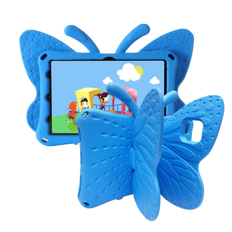 Butterfly Samsung Tablet Case for Galaxy Tab A8 10.5 Inch 2021 (SM-X200/SM-X205/SM-X207)-Blue
