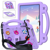 Strawberry Tablet Case with Handle Stand Full Protection Cover for Huawei MatePad T10s 10.1/ T10 9.7 Inch-LightPurple