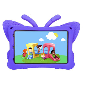 iPad Case For iPad Mini 6 Cartoon 3D Butterfly EVA Proof Shockproof Case with Bracket-Purple