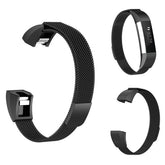 Magnetic Milanese Stainless Steel Strap  For Fitbit Alta/Alta HR Fashion Accessorie-Black
