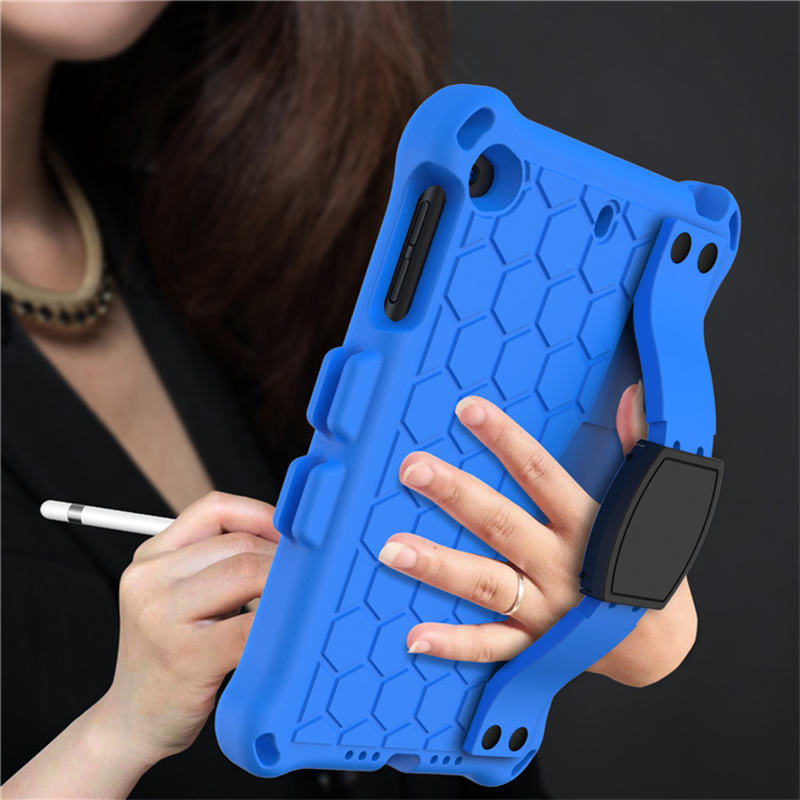 Hive iPad Case For iPad Mini 1/2/3/4/5 Durable Stand Cover With Shoulder Strap-BlueBlack