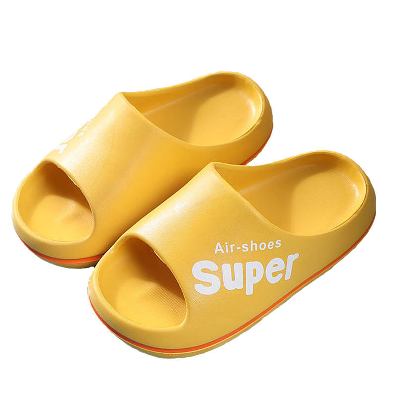 Toddler Girls Boys Non-Slip Shower Slippers Summer Beach Pool Water Shoes-Yellow