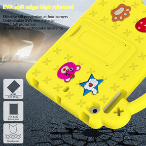 Strawberry Silicone iPad Case Shockproof with Handle for iPad Mini 1/2/3/4/5-Yellow