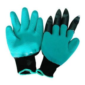 Home & LivingGarden Waterproof Gloves with Hand Sturdy Claws for Digging Weeding Seeding Poking Planting -Green