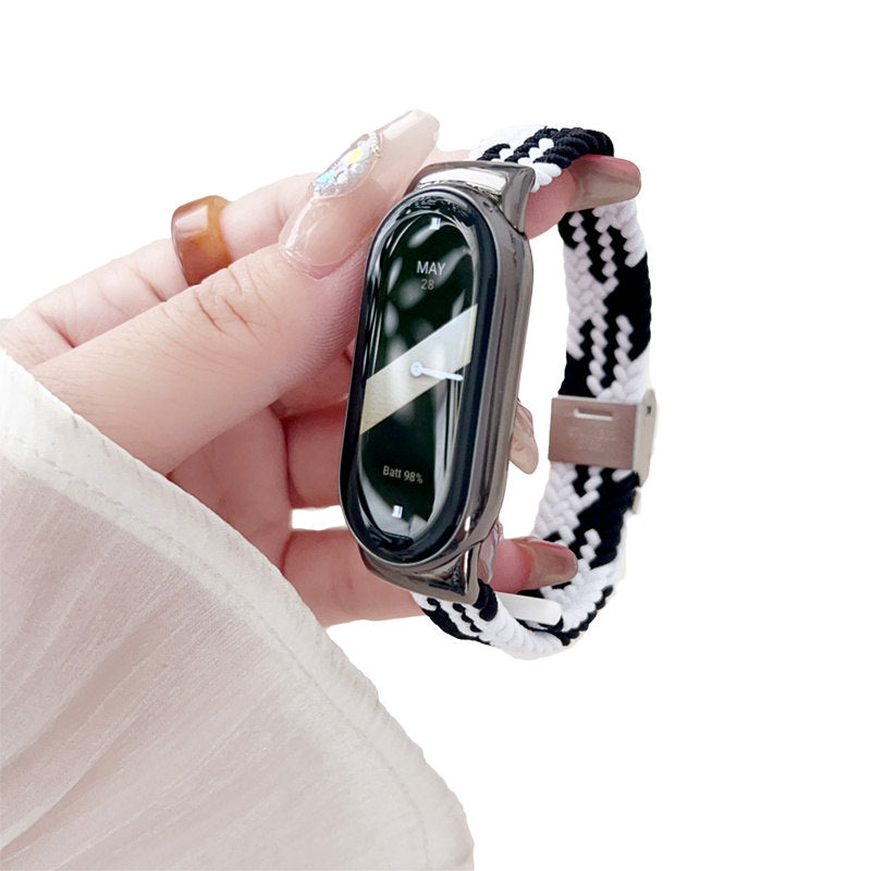Sports Strap with Adjustable Buckle Solo Loop Elastic Watchband for Mi8-18