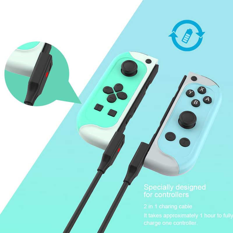 Joy Cons Controller with Dual Vibration for Switch Nintendo-Green