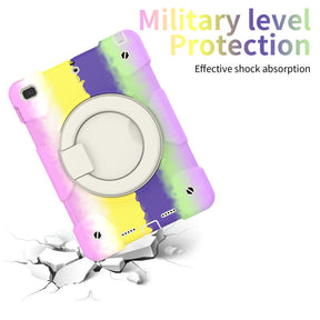 iPad Case For iPad 9.7/Air 2 with 360¡ãSwivel Stand-Colorful Purple