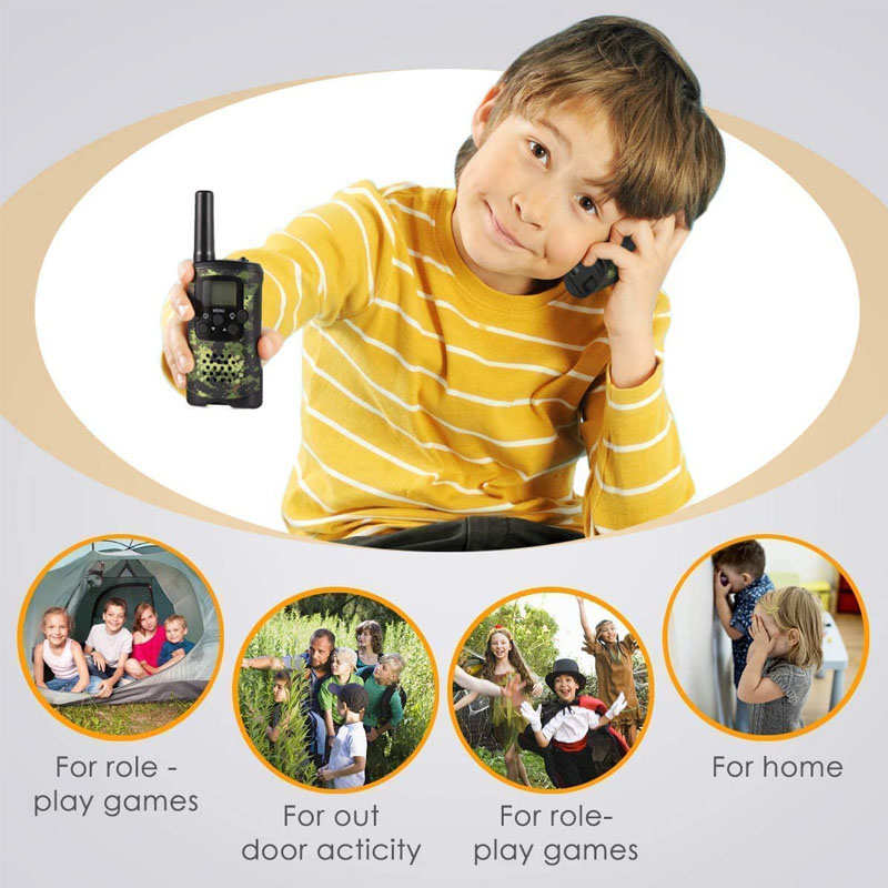 2 Pcs Walkie Talkies for Kids 3 Miles Long Range fit Adventure Game