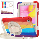 Samsung Tablet Case With Pencil Stand+Rotating Stand+Shoulder Strap For Tab A 8 T290/T295-Red