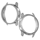 PC Bling Crystal Rhinestone Watch Case Protector For Samsung Galaxy Watch Active 40mm-Silver