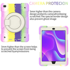 iPad Case For iPad 9.7/Air 2 with 360¡ãSwivel Stand-Colorful Purple