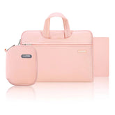 3Pcs 14 inch Laptop Sleeve Carrying Bag Durable Water Resistant Computer Handbag-Pink