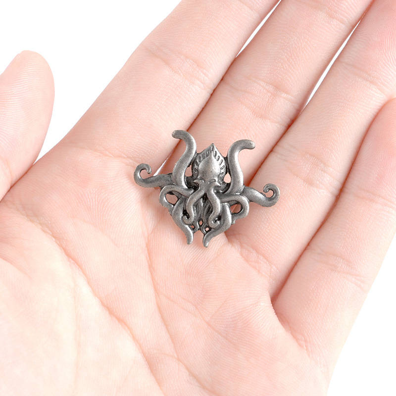 Animal Octopus Suit Brooch Collar Badge