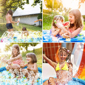 68'' Kids Splash Pad Outdoor Inflatable Water Play Mat for Boys Girls