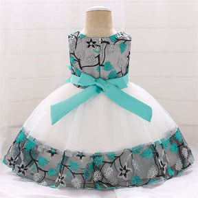 Toddler Pageant Flower Girl Lace Dress Little Girls Party Wedding Formal Dresses-AppleGreen