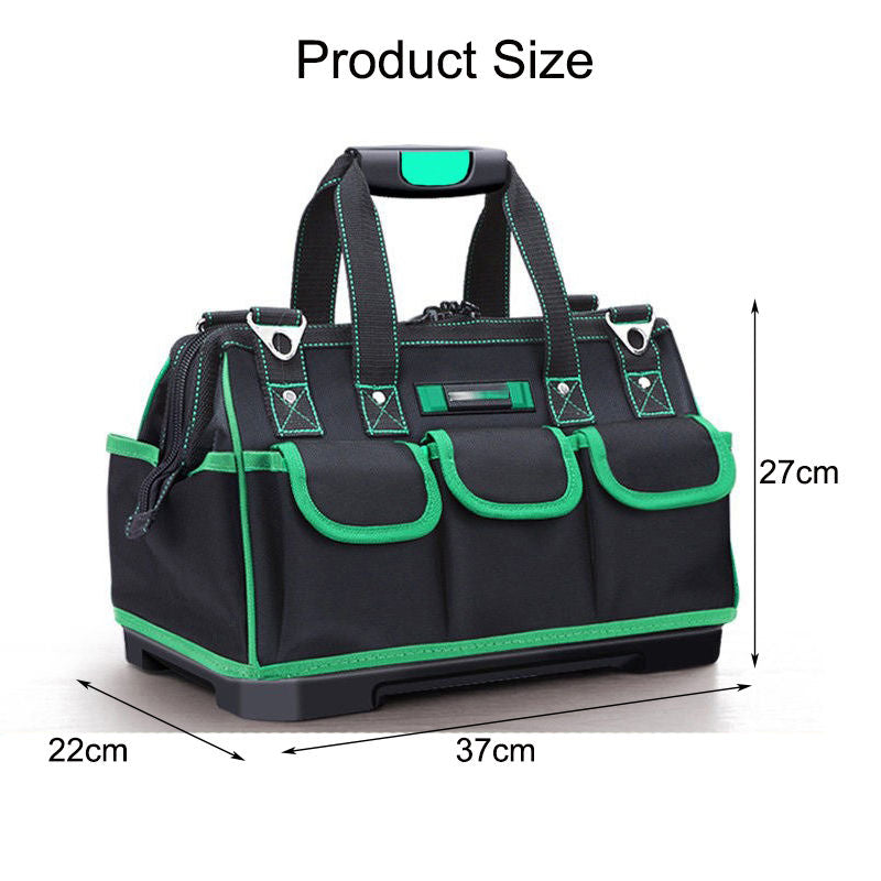 16'' Heavy Duty Tool Bag Waterproof with Shoulder Strap for Woodworking