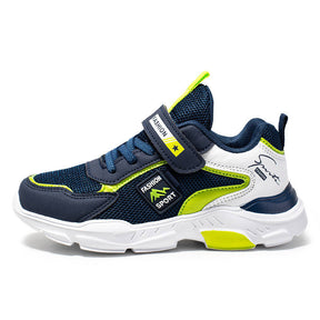 Breathable Sneakers Lightweight Boys Girls Non-Slip Casual Shoes-Green