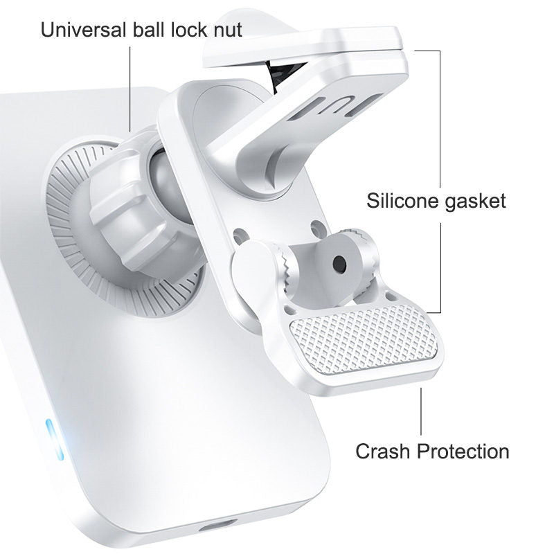 Magnetic Wireless Car Charger 15W Fast Charging Air Vent Mount Charger For iPhone 12-White