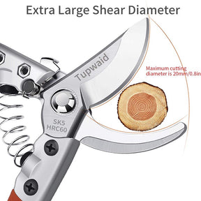 Home & Living3 PCS Garden Professional Steel Pruning Shears Set Bypass Pruning Hand Tools Scissors Kit