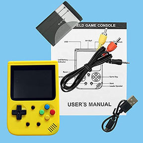 500 in 1 Classic Handheld Game Console 3.0 Screen Supports TV Connection-Yellow