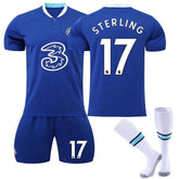 STERLING #17 Chelsea Home Jersey 2022/23 Soccer Jersey Kit For Adult Kids