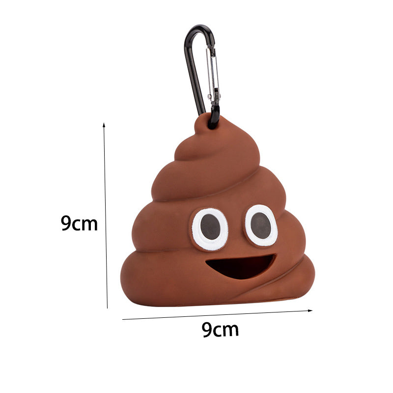 Pet Poop Bag Dispenser Dog Poop Bag Holder with 1 Roll Waste Bags