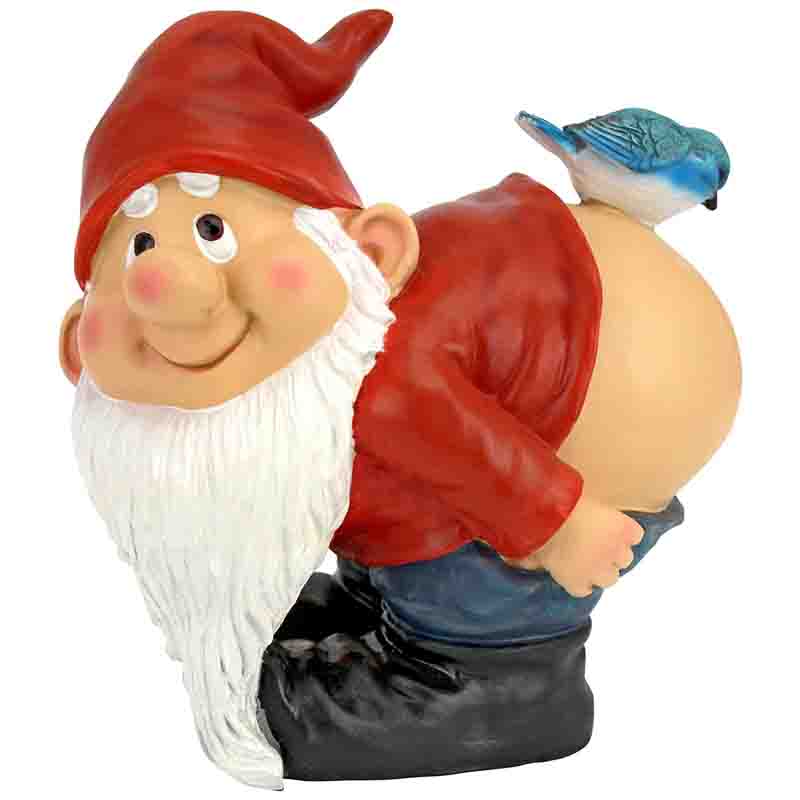 Garden Resin Buttocks Dwarf Statue Gnomes Garden Humorous Decorations Suitable for Lawn Patio