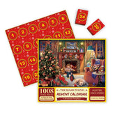 Christmas Jigsaw Puzzles 24 Days Countdown Calendar for Kids Adults Gift-J