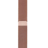 Metal Mesh Watch Watch Band With Steel Magnetic Absorption Loop For Apple Watch SE/6/5/4/3/2/1(Rose Gold)