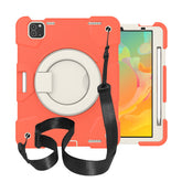 iPad Case For iPad Air 5 with 360¡ãSwivel Stand-Coral Orange