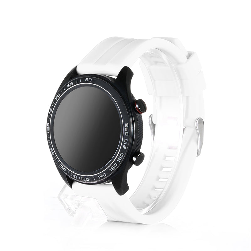 22MM Silicone Watch Bands Quick Release Strap Replacement Wristband For Huawei GT/Huawei GT 2 For Women-White