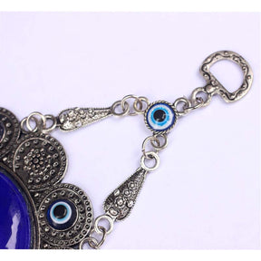 Blue Evil Eye with Hamsa Hand Protection Hanging Ornament