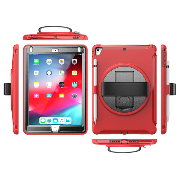 Spider Man 3-Layer Multi-Function Case With Pencil Holder For iPad 5/6 iPad Air1/2 iPad Pro 9.7-Red