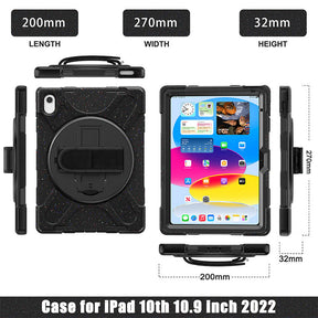 Full Body Protective Case with 360¡ã Rotate Hand Strap/Stand for iPad 10th Gen