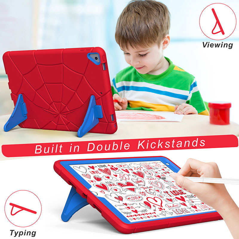 Spiderman iPad Case with Kickstand for ipad 10.2 Inch 2021/2020/2019-RedBlue