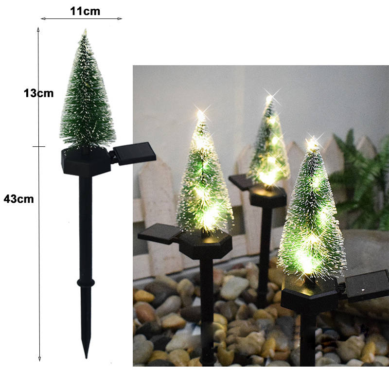 1Pc Solar Lights Christmas Decorations Outdoor for Garden Yard Pathway Decor