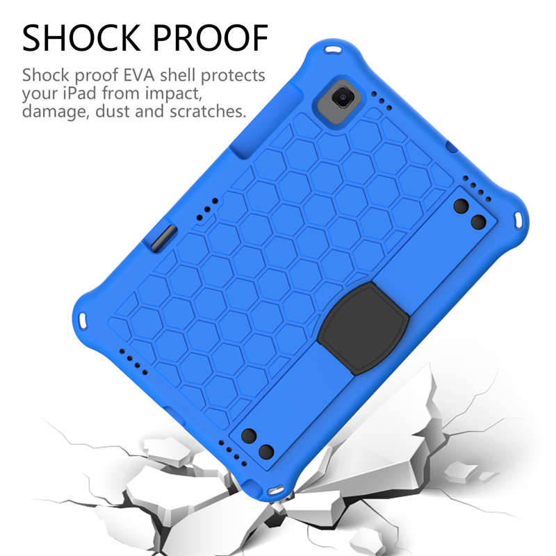 Hive SamSung Tablet Case For Sansung S6 10.5 (2019)/ S5E(2019)/Tab A7 (2020) Durable Stand Cover With Shoulder Strap-BlueBlack