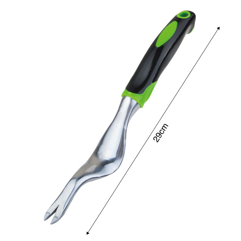 Weeder Aluminum Alloy Garden Tool with Ergonomic Rubberized Non-Slip Grip